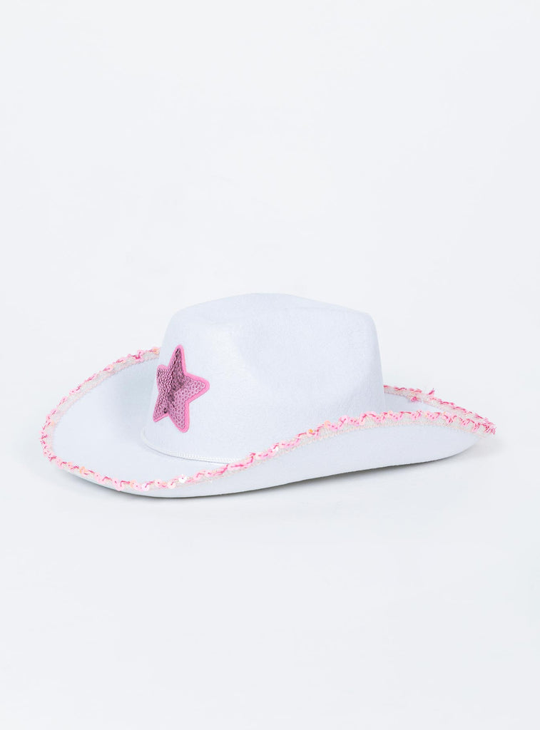 Fourth of July Hats - Shimmer Me White / Hats