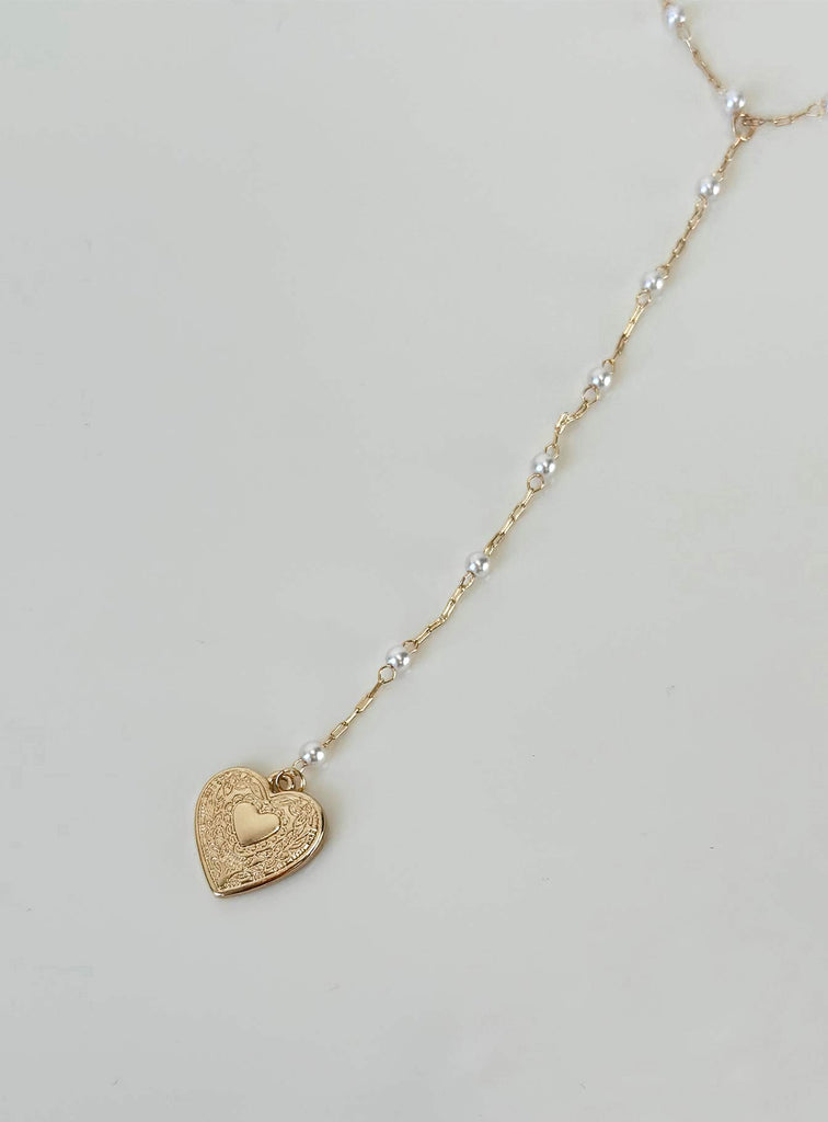 Lock It Up Plated Necklace Gold | Womens | Princess Polly Lower Impact