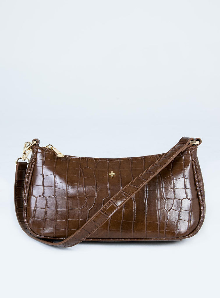 Peta & jain piper bag black croc new arrivals