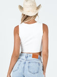 Giddy Up Tank Top White