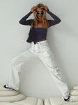 Princess Polly High Rise  Miami Vice Pants White