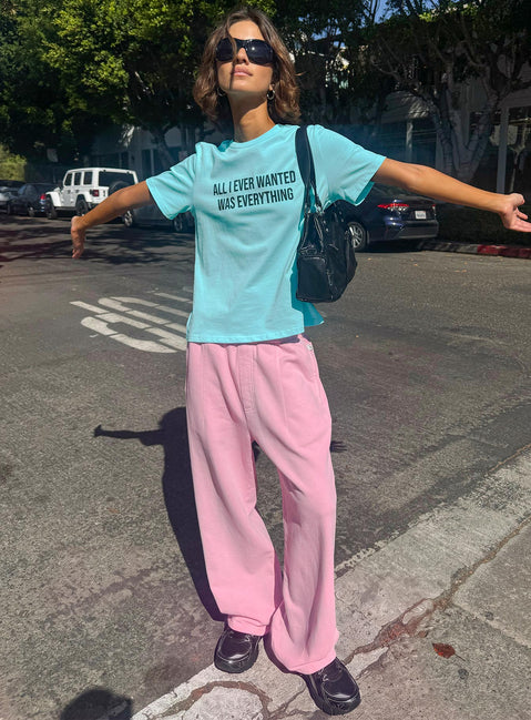 American Thrift Fleece Baggy Sweatpant Washed Pink