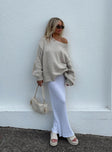 Belle Knit Maxi Skirt White