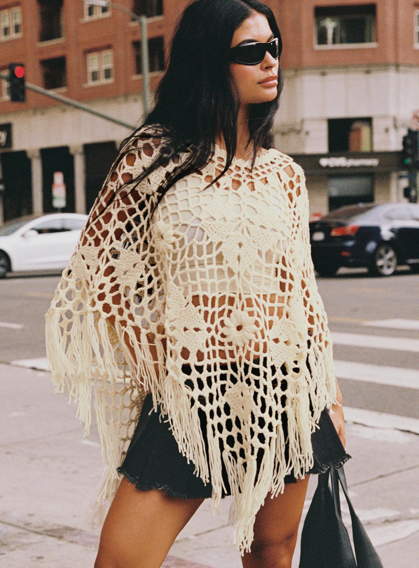 Crochet 2024 poncho dress