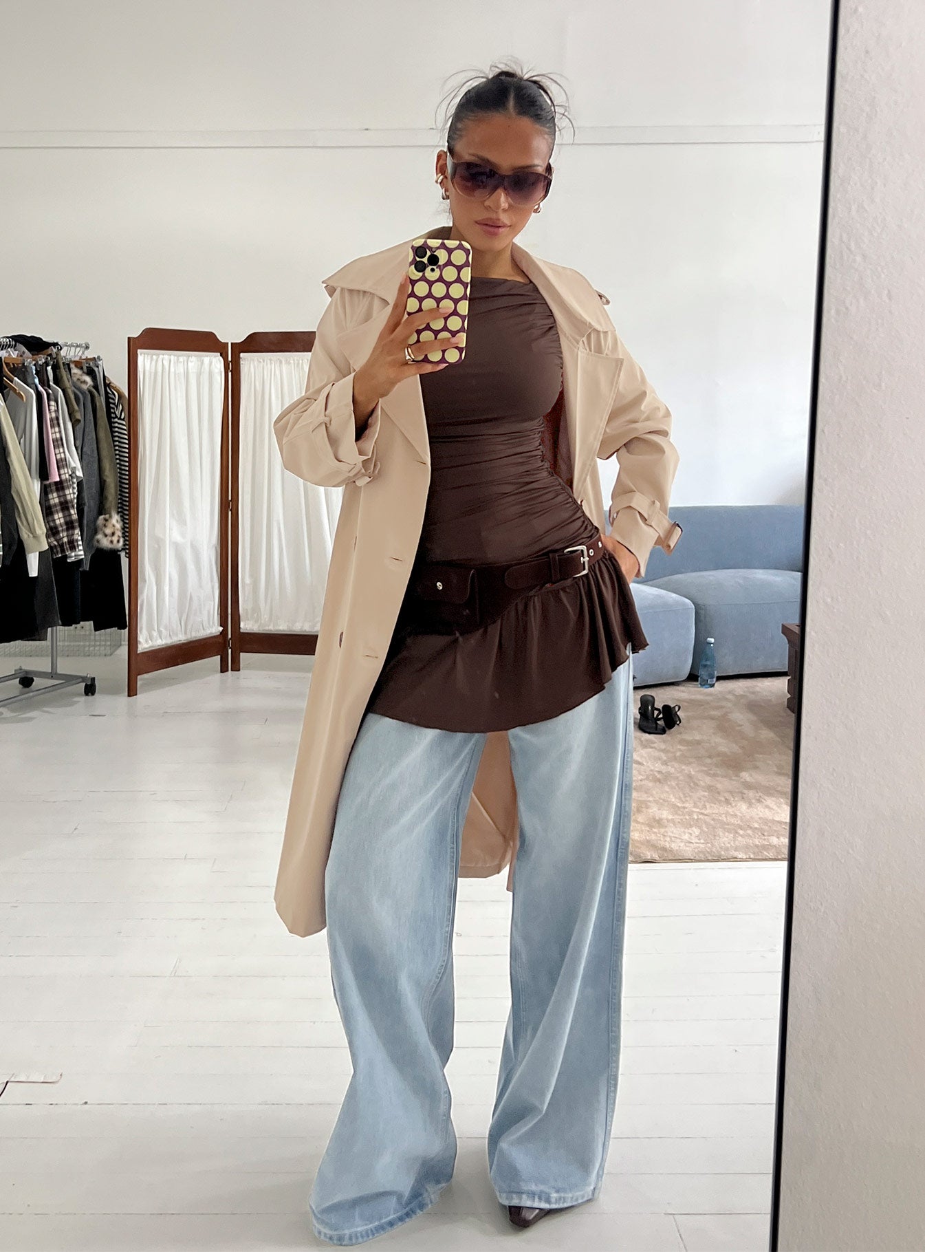 Westwind Trench Coat Natural | Princess Polly Westwind Trench Coat Natural | Princess Polly