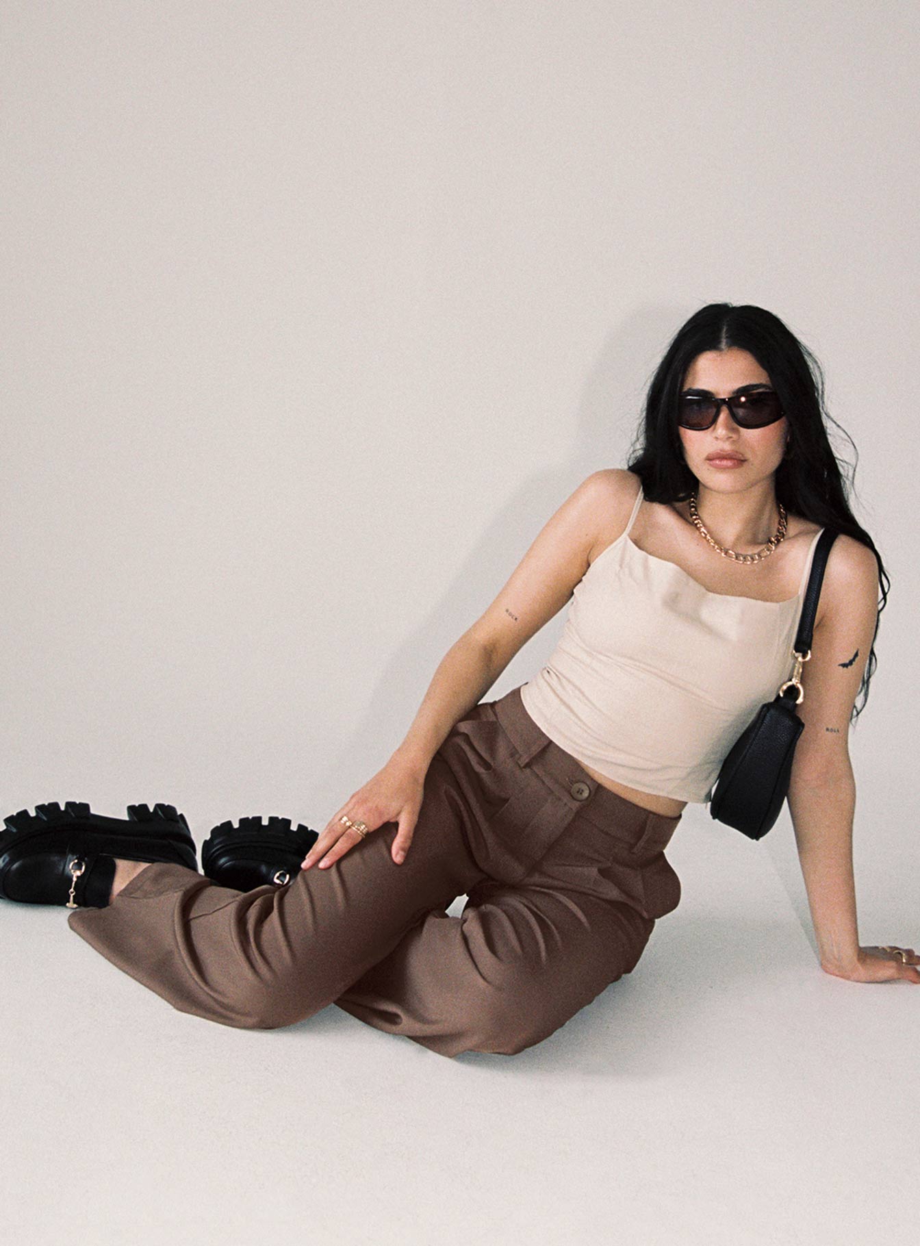 brown dress pants petite Oksale Womens Casual Dress Pants with Pockets Business Office Wear Petite Pants Flat Front Stretchy High Waist Work Trousers Brown 2XL