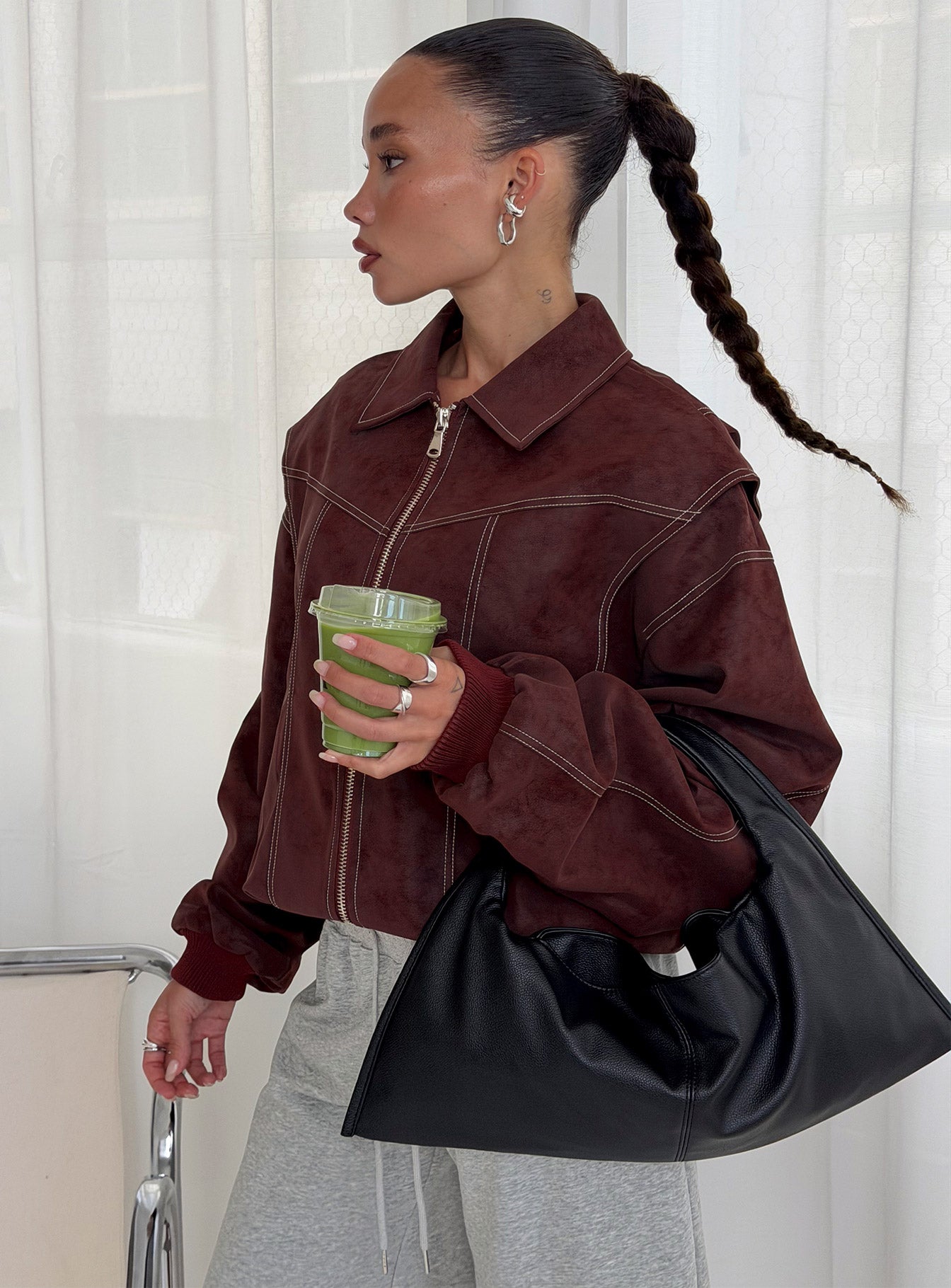 Vista Bomber Jacket Shiraz | Princess Polly