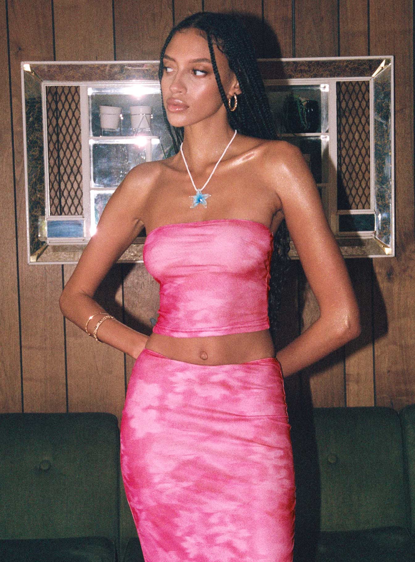 Dunstan tube top pink