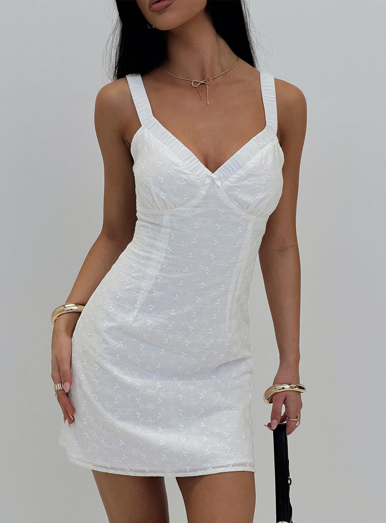 Almuna Mini Dress White