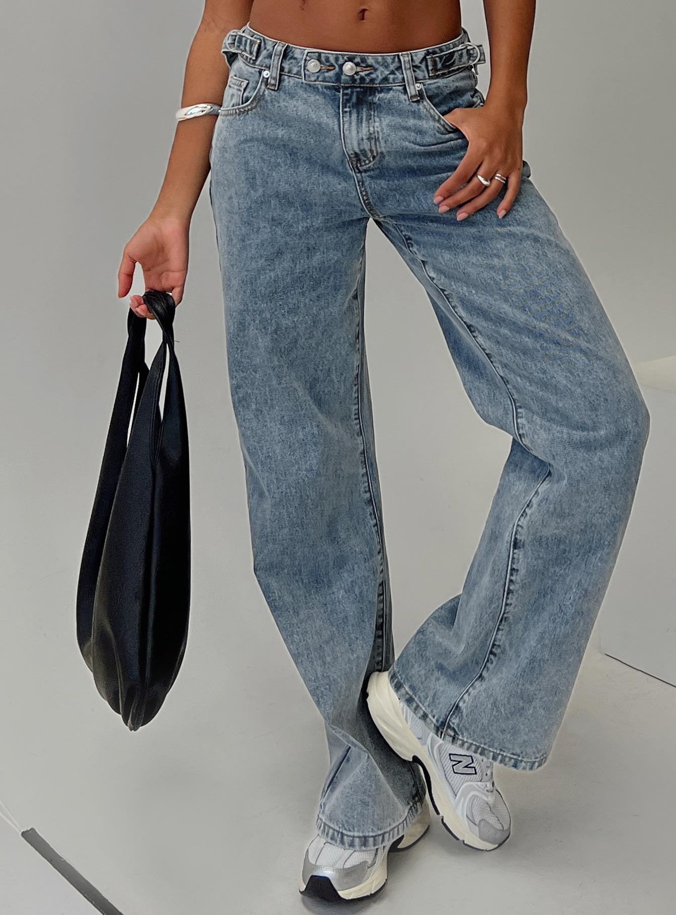 Sidle low rise jeans light wash