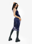 Graphic print mesh midi dress, slim fitting Tank style Good stretch, fully lined