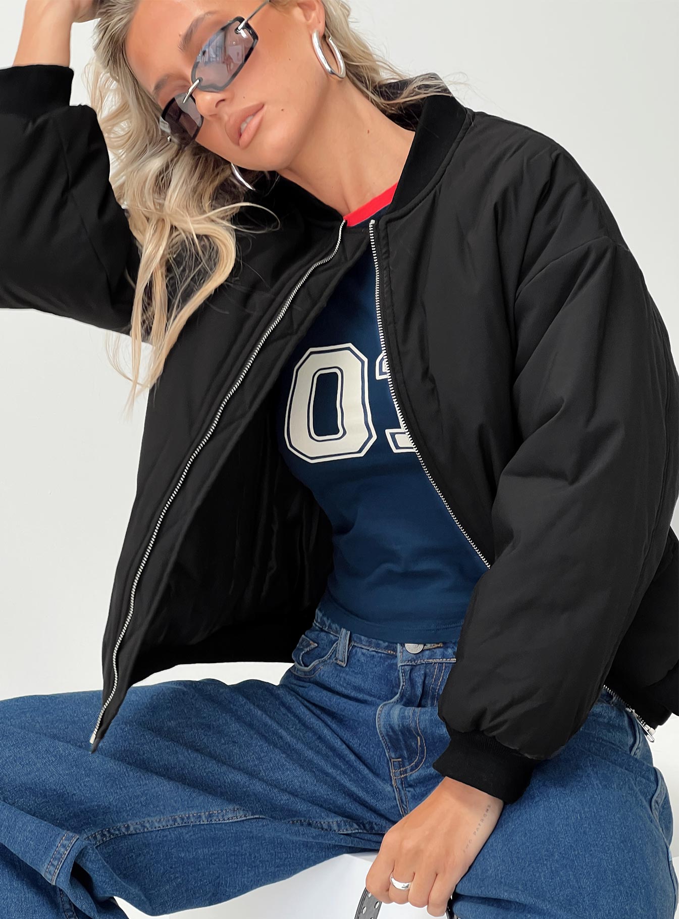 Formations bomber jacket black