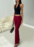 Kinkirk Flared Pants Burgundy