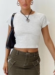 Crop top Ribbed material Good stretch Unlined 