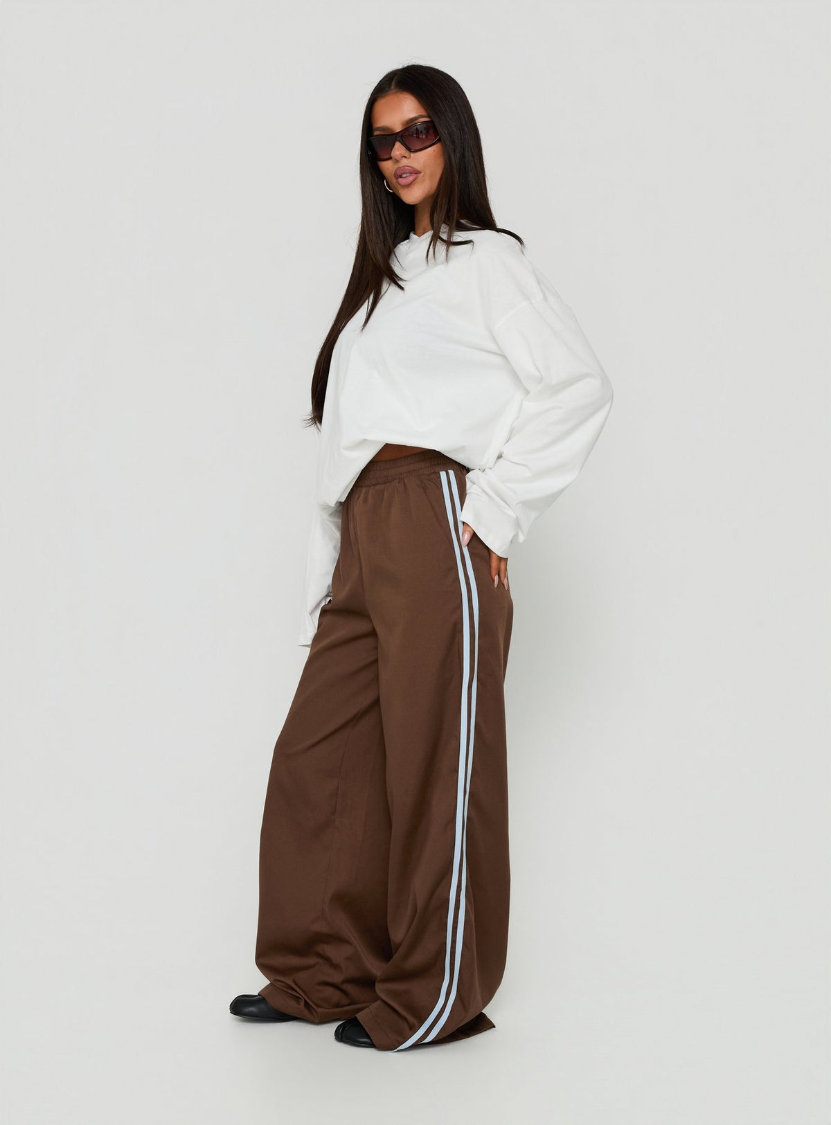 Fielder Track Pants Brown / Blue