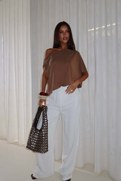 Parklea Linen Blend Pants White