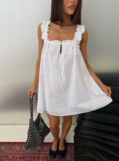 Swing Mini Dress White