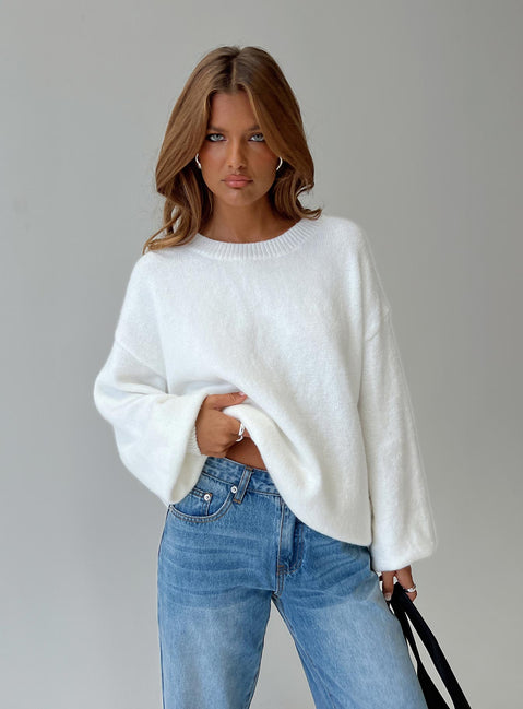 princess polly white sweater dress Sonelle Sweater Mini Dress White