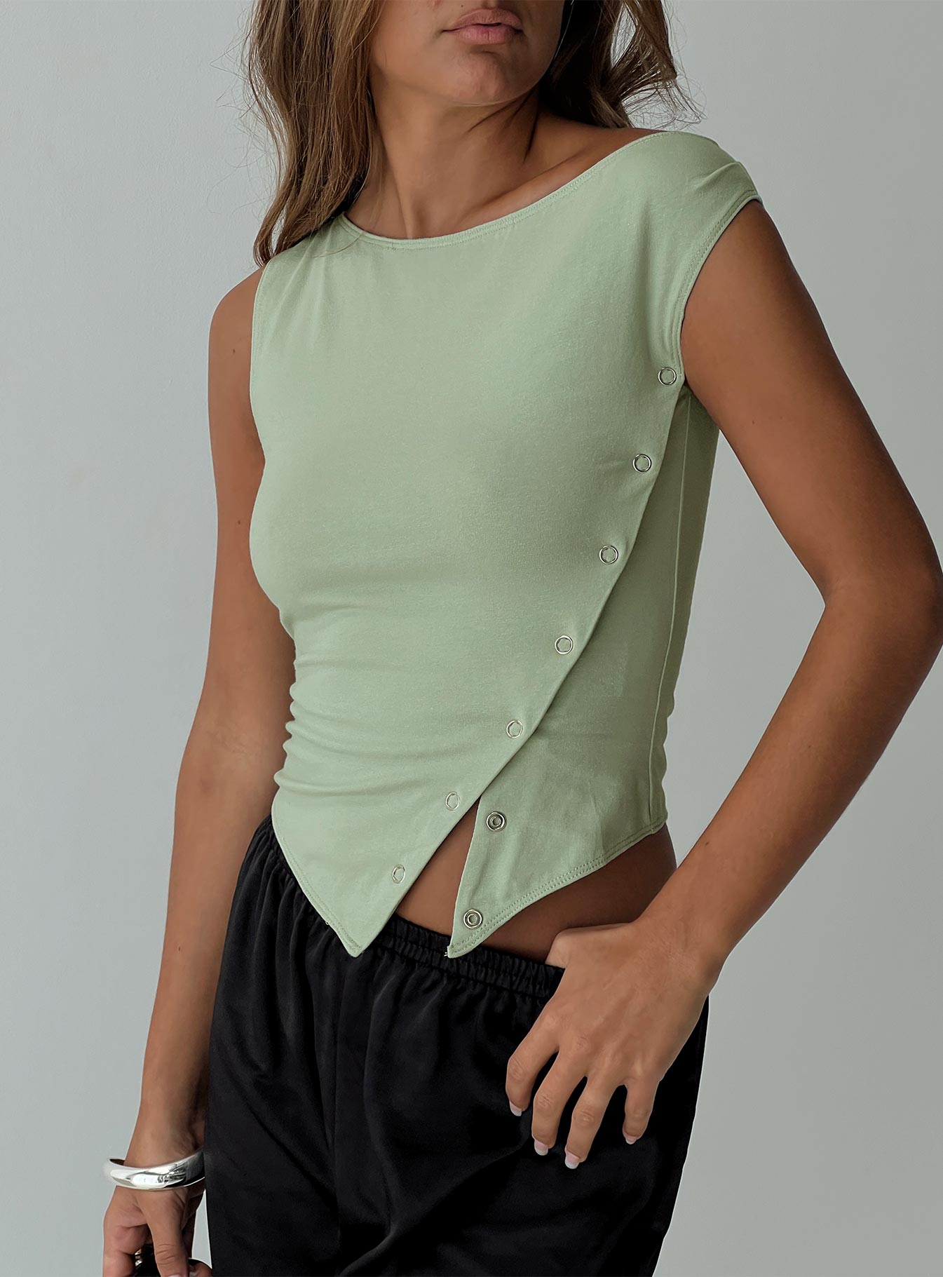 Karre off the shoulder top green