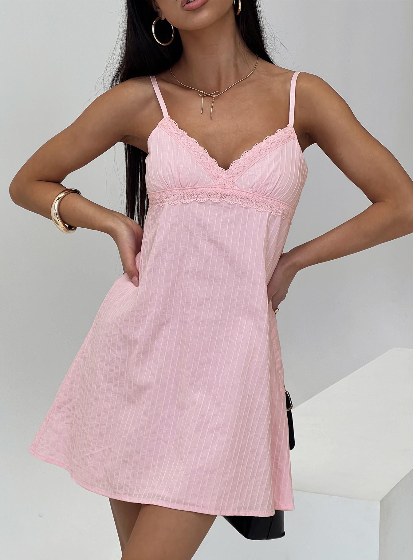princess polly lunya dress Lunya Mini Dress Black, US 6 / Black