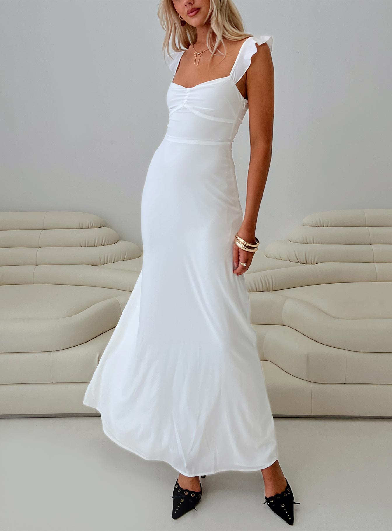 Landon maxi dress white