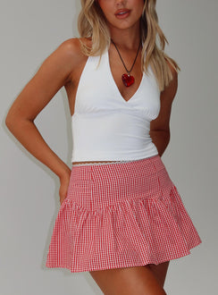   front view of model wearing Princess Polly Chloette Mini Skirt Multi Mini Skirts 