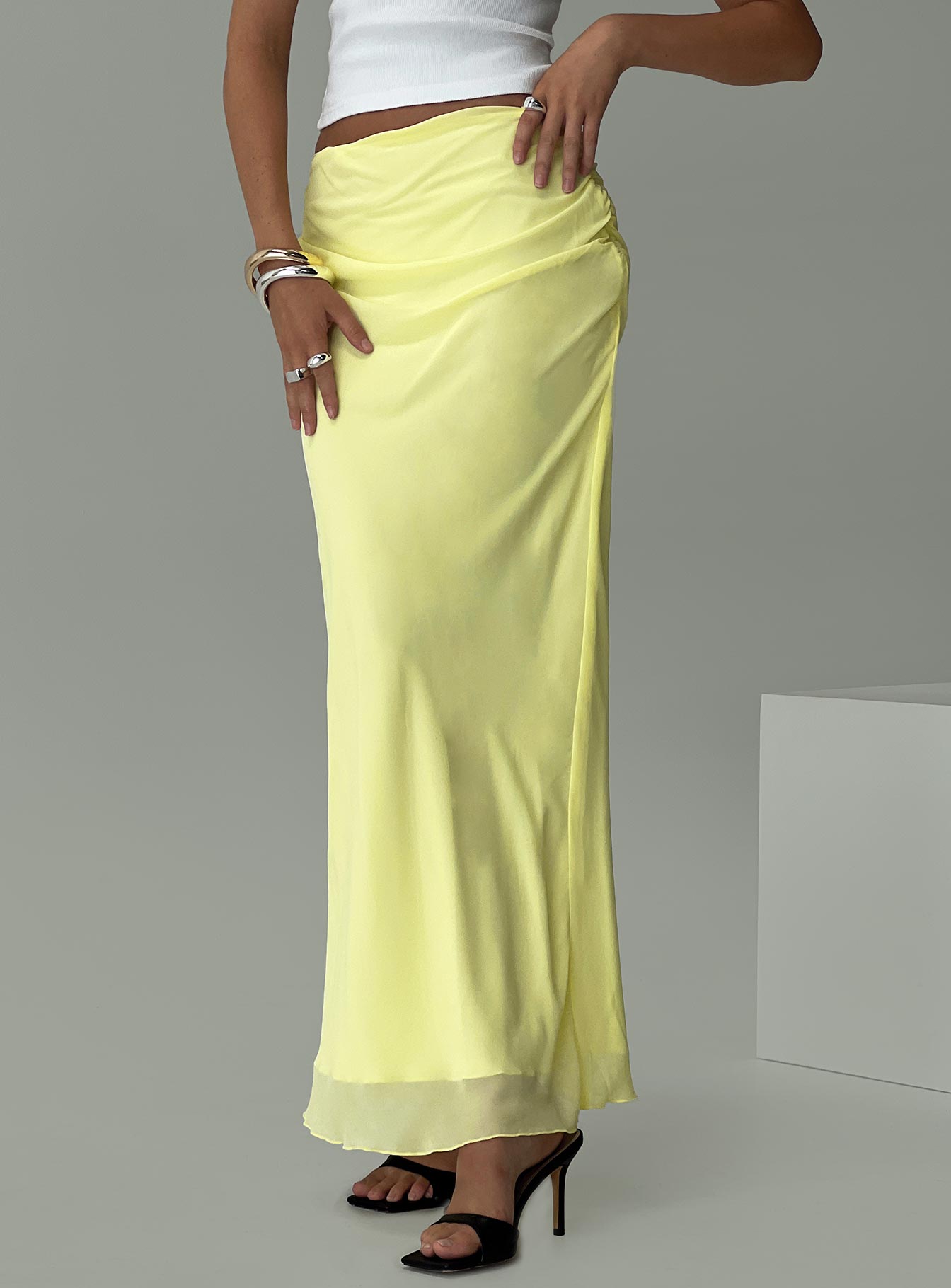 Herrera maxi skirt yellow