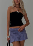 Rhomani Strapless Top Black