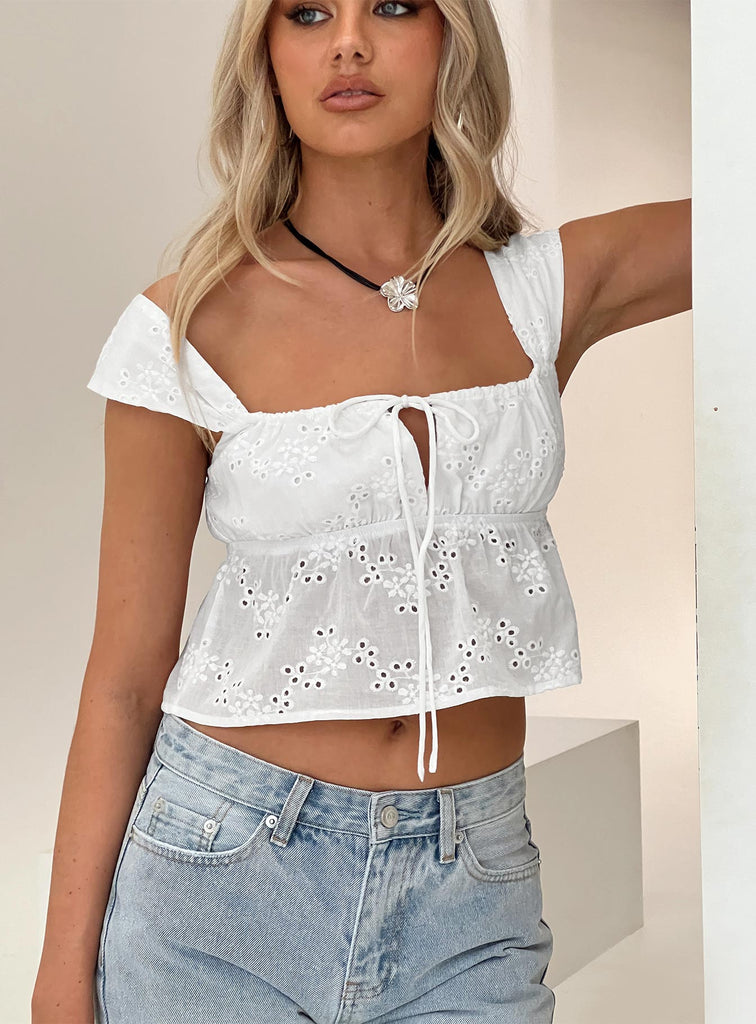 Annita Top White