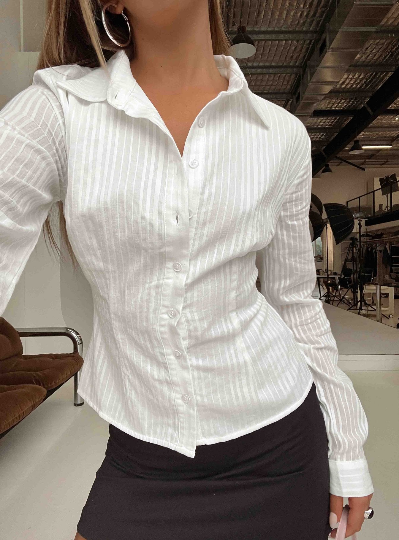 white dress shirt women Fogler Shirt | White | Womens