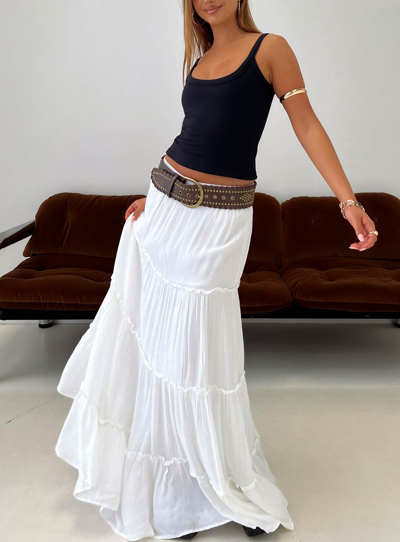 lily white maxi skirt Miriah Maxi Skirt Petite | White | Womens