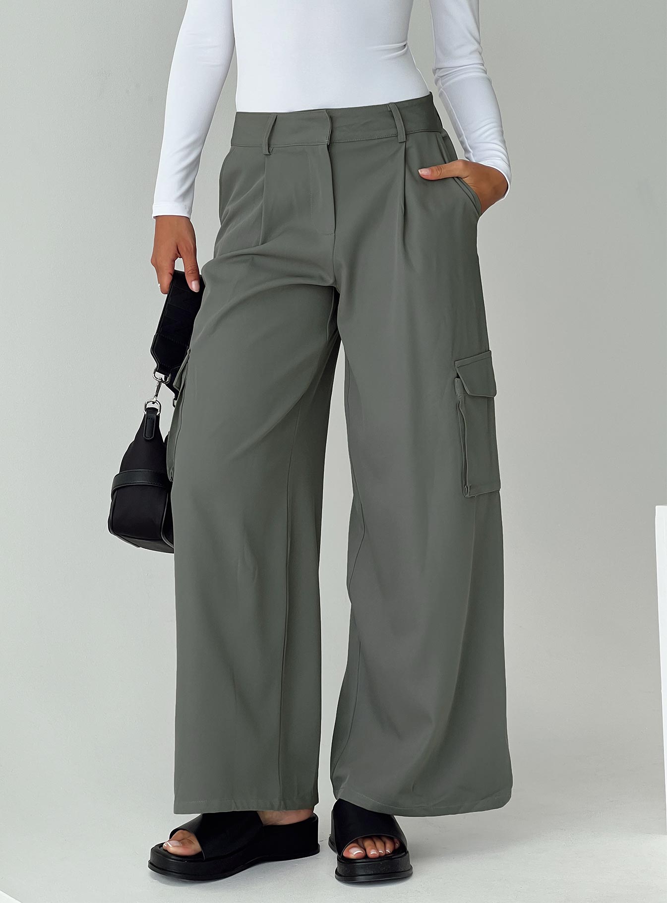 Jeaney cargo pants slate