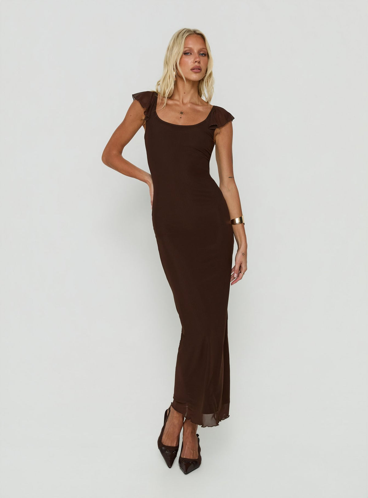 Sandberg Maxi Dress Chocolate