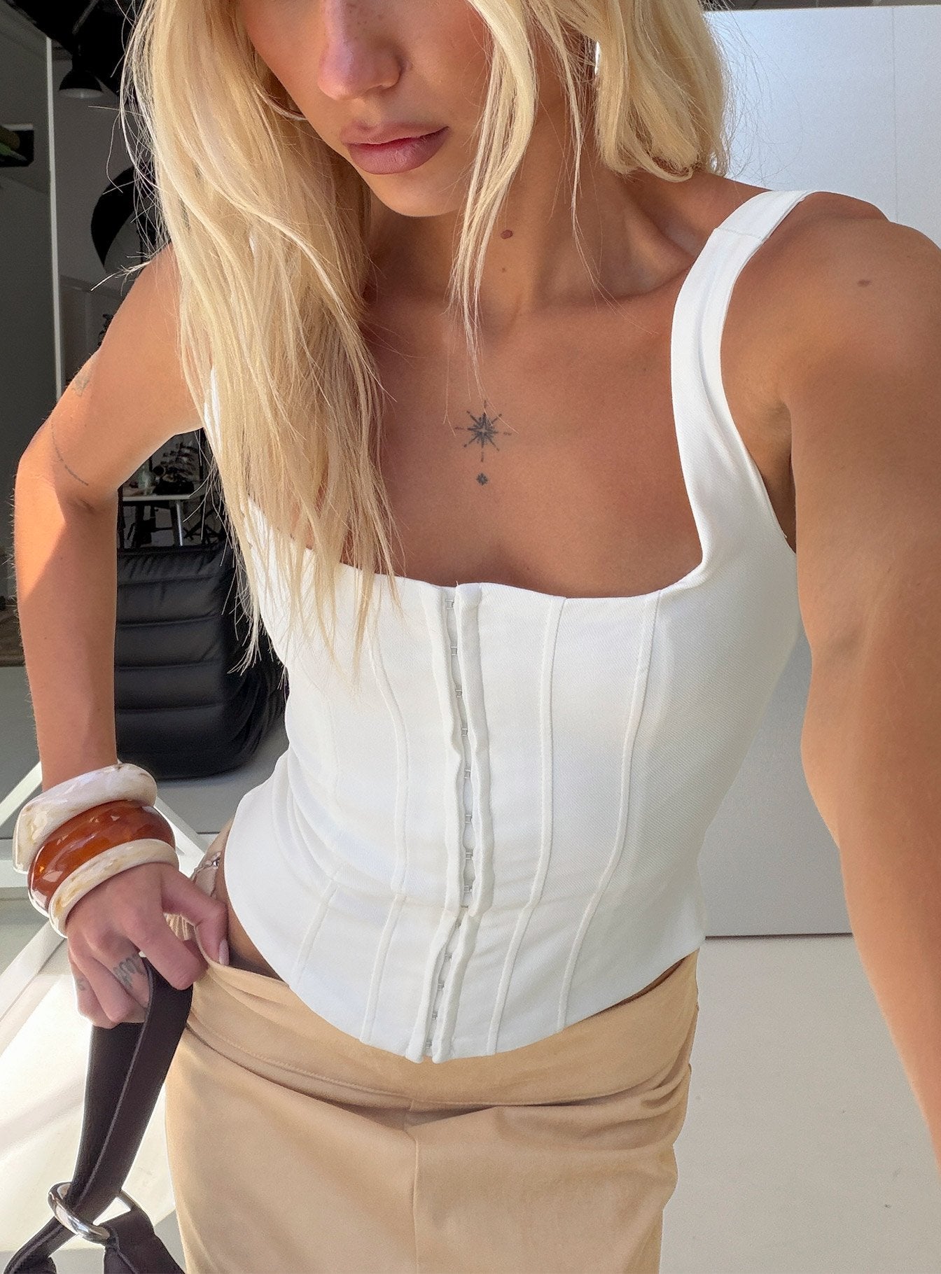 Floreva Corset Top White | Princess Polly