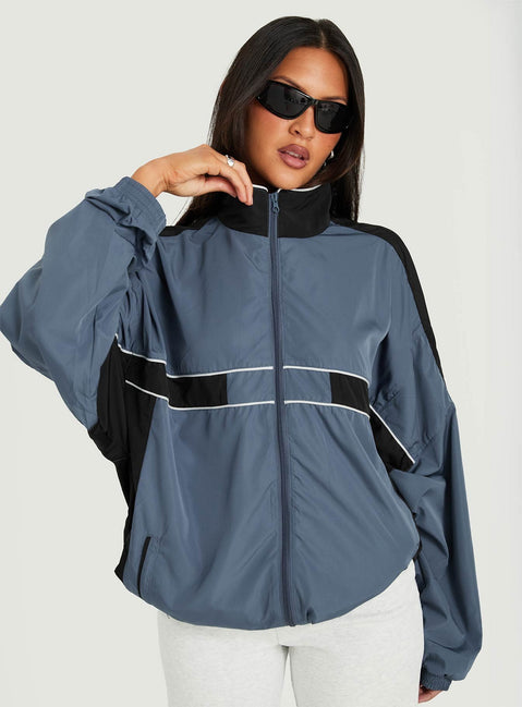 Rhode Windbreaker Slate Blue