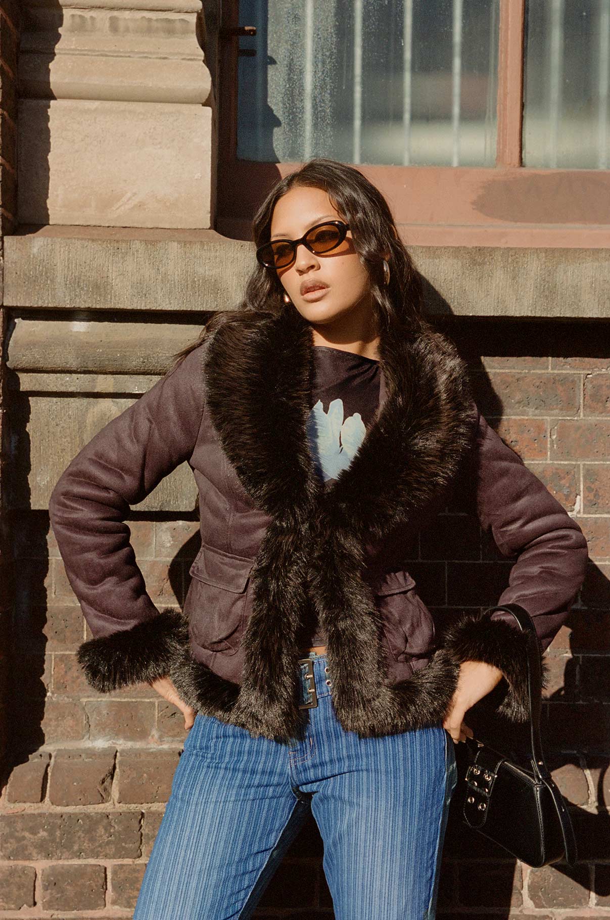 Graciel Penny Lane Jacket Chocolate | Princess Polly