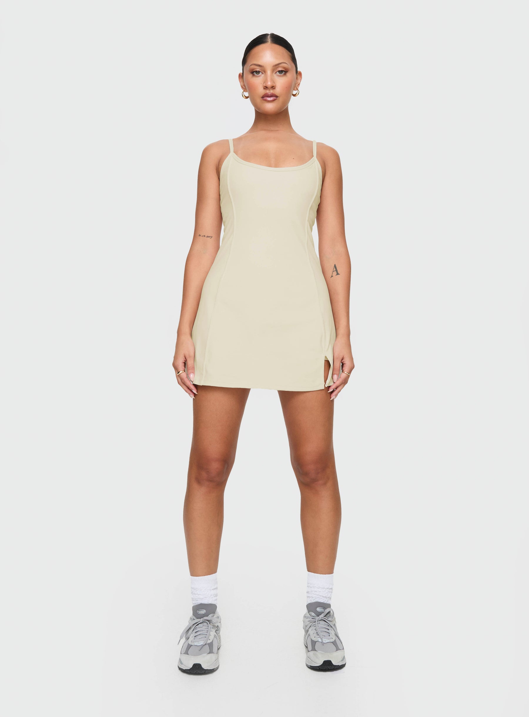 Ambition Activewear Romper Latte