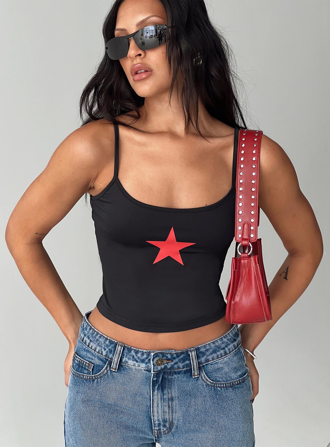 Star girl cami black