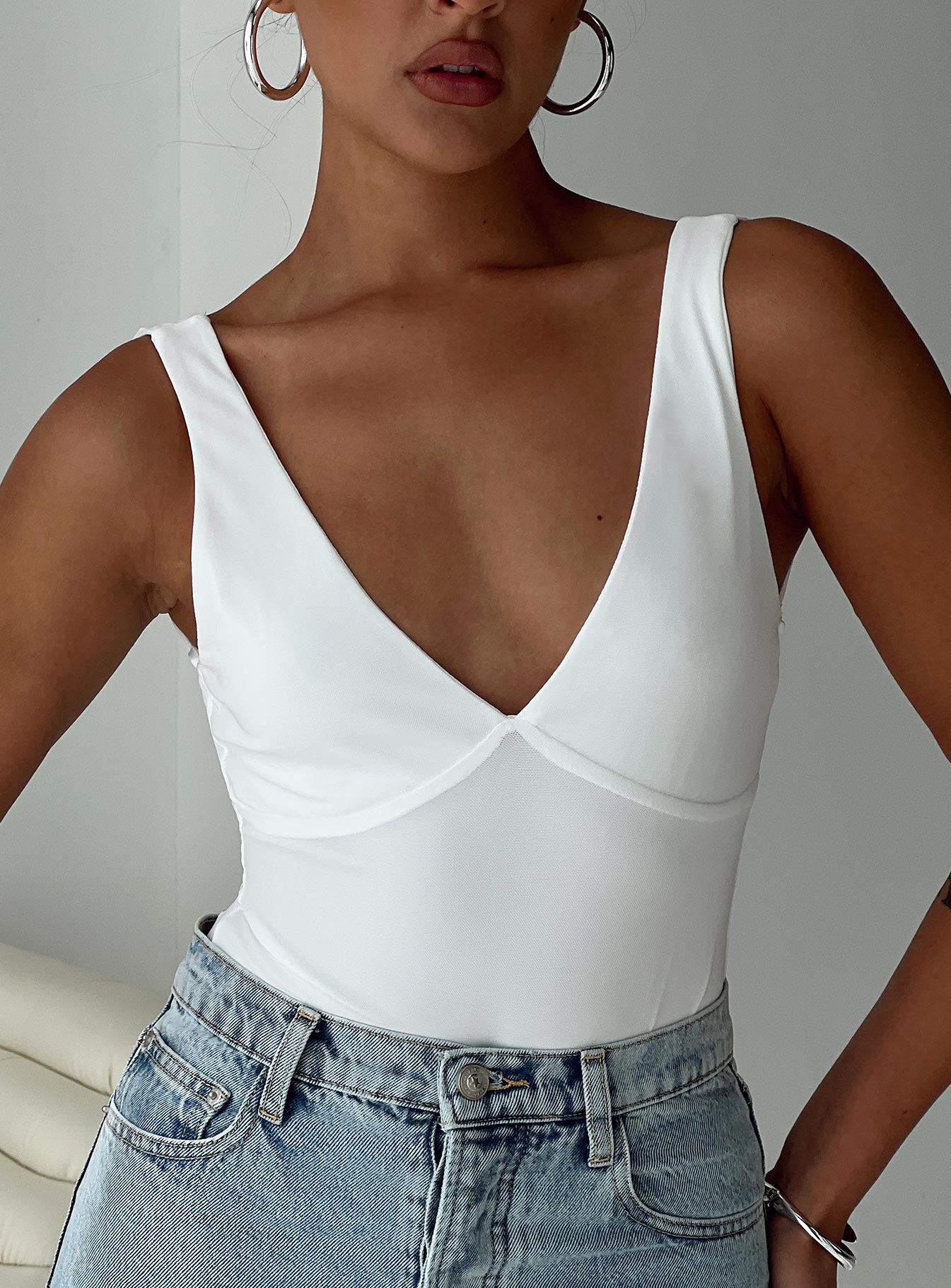 Nellie bodysuit white