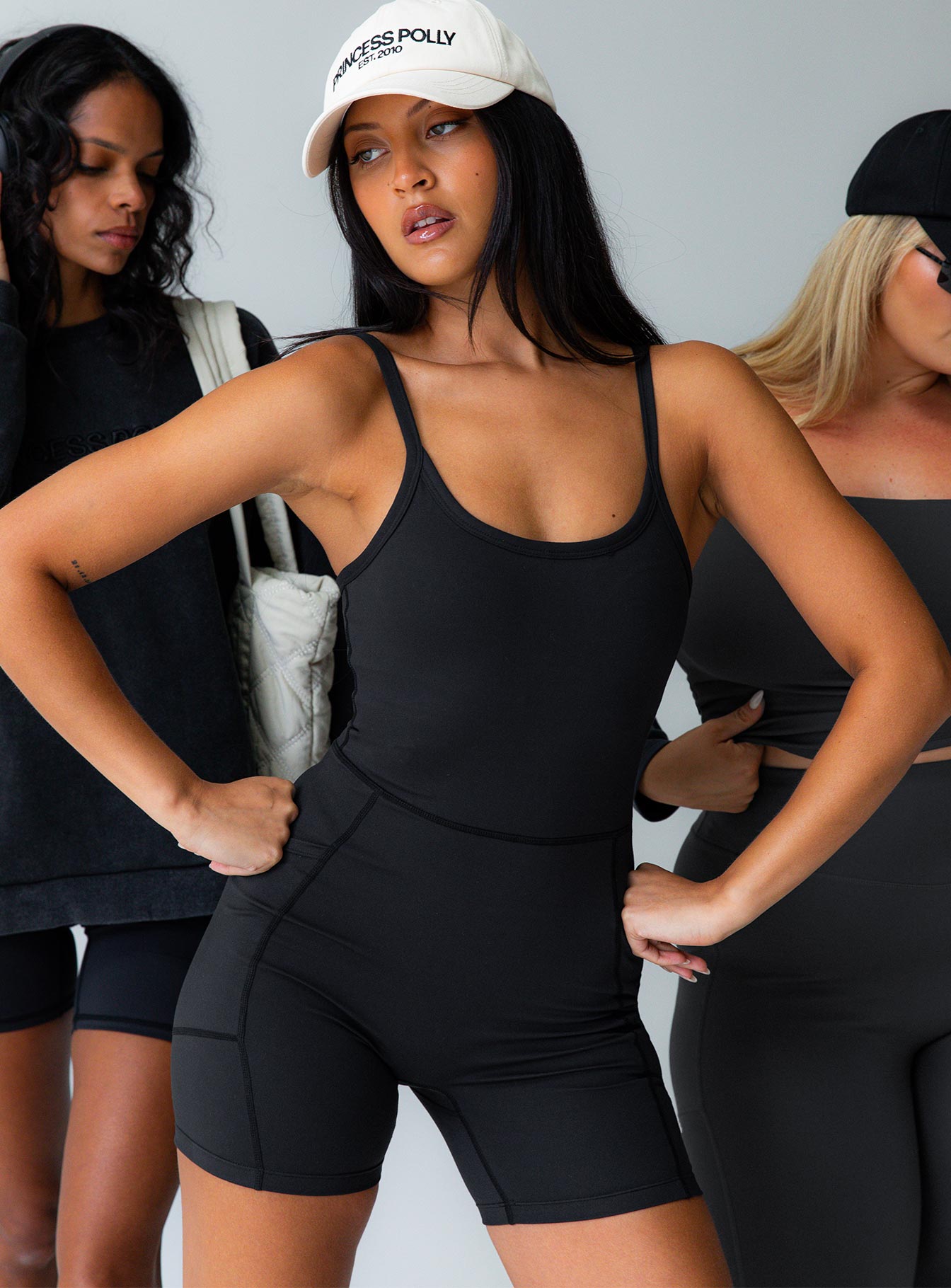 Feel good contour activewear catsuit black