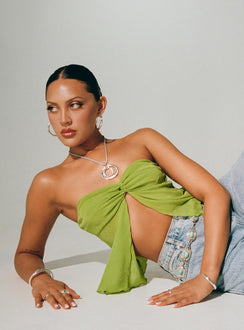 product Princess Polly Sleeveless Scoop Neck  Tinker Top Green