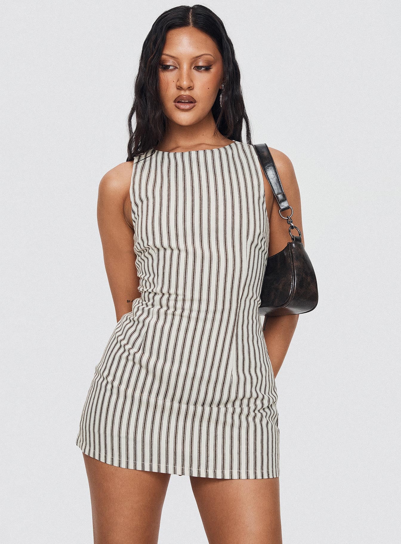 princess polly romper dress Yumiko Romper | Brown Stripe | Womens