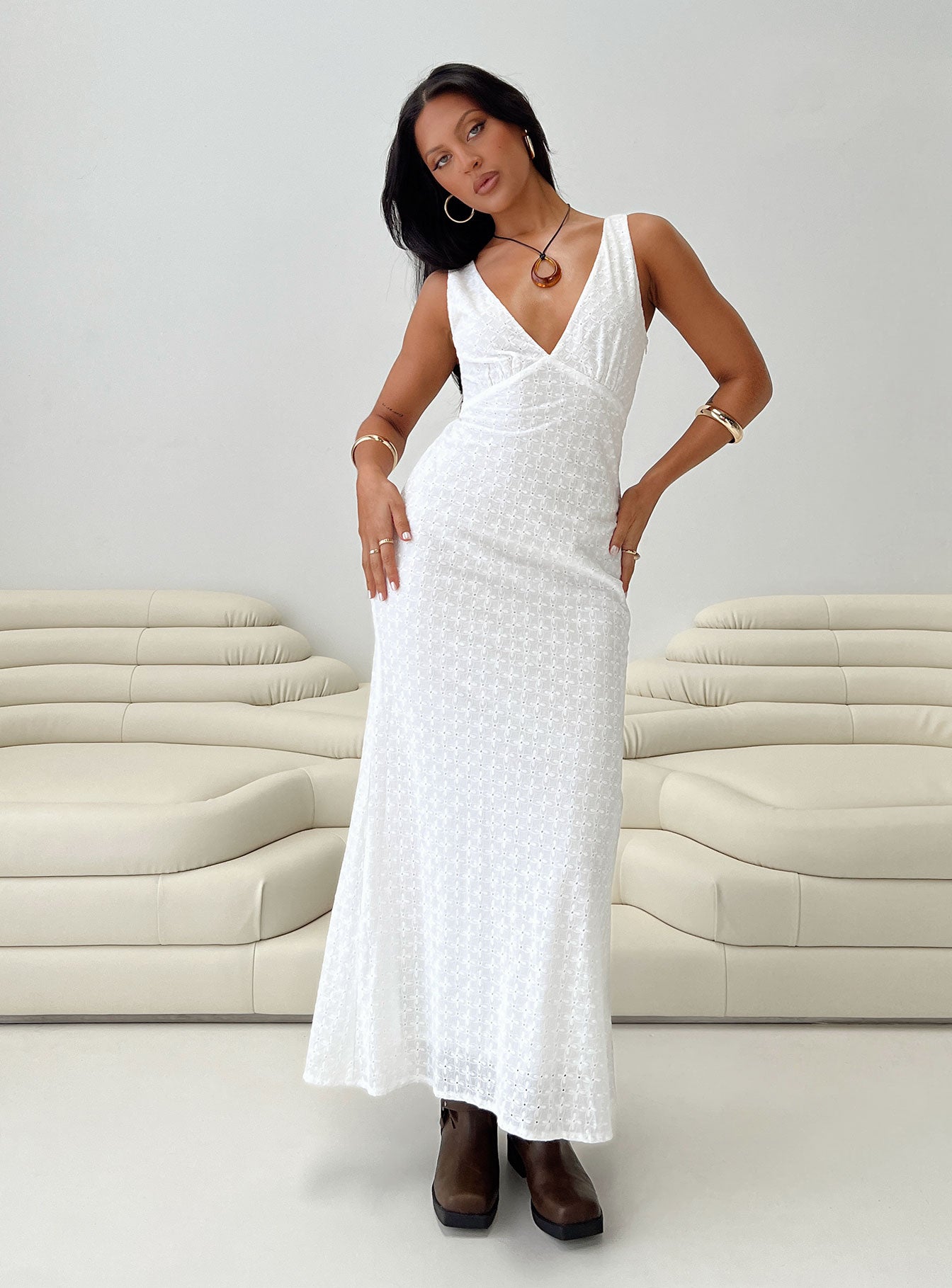 Nellie Maxi Dress | White | Womens | Princess Polly Nellie Maxi Dress | White | Womens | Princess Polly
