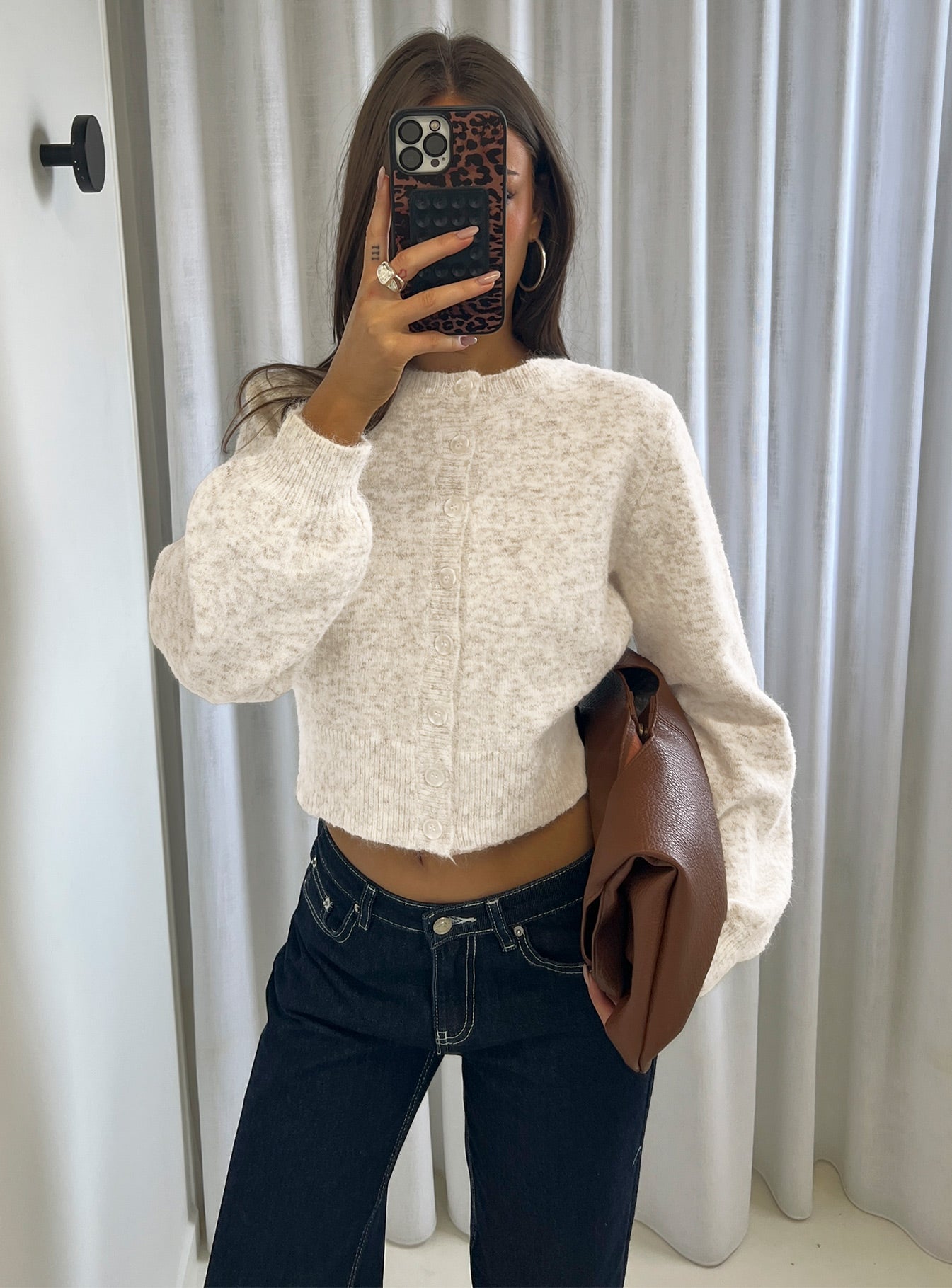 Dawsen Button Down Cardigan Cream | Princess Polly
