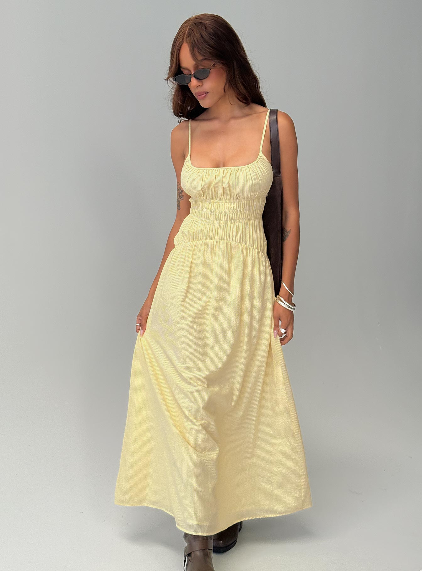 Princess Polly Pastel Yellow Summer Dress Chevalier Strapless Maxi Dress Lemon Princess Polly Princess Polly Pastel Yellow Summer Dress Chevalier Strapless Maxi Dress Lemon Princess Polly
