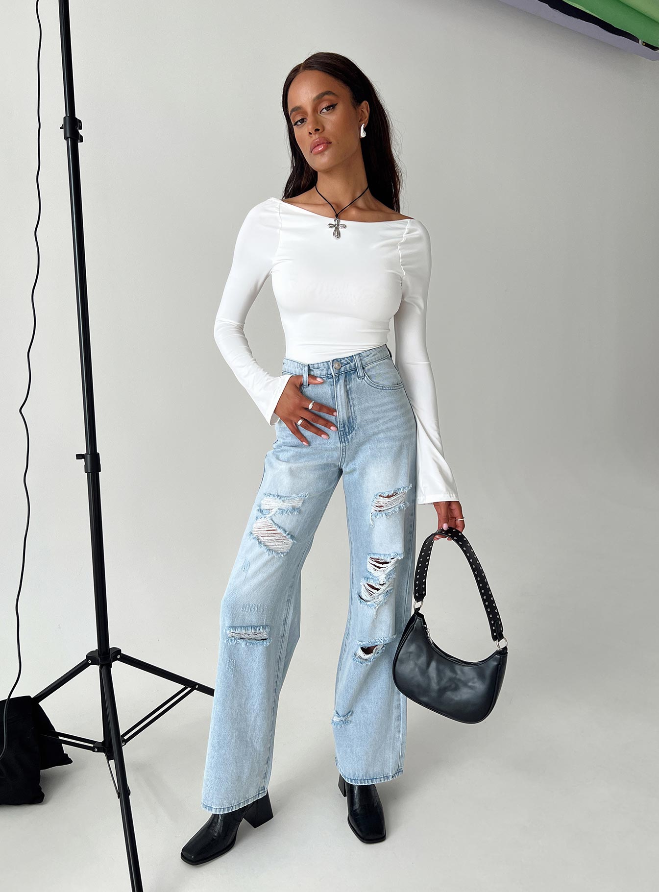 Bilston boyfriend jeans light wash denim