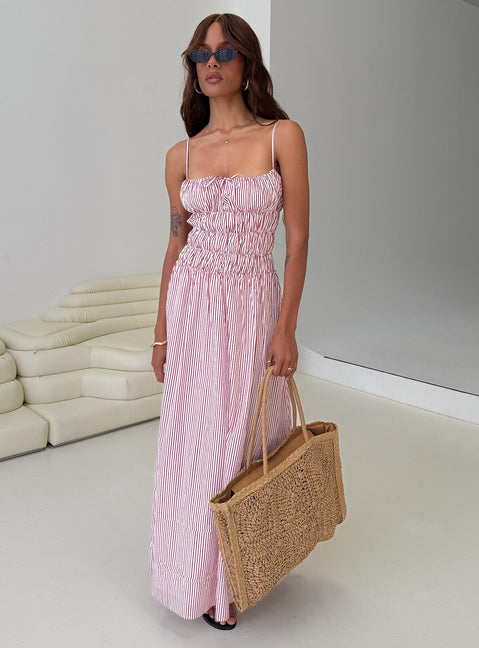stripe knit o ring beach maxi dress Beach Riot Levie Maxi Dress
