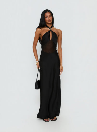 chinese dress ladies See The Light Maxi Dress Black main image 0