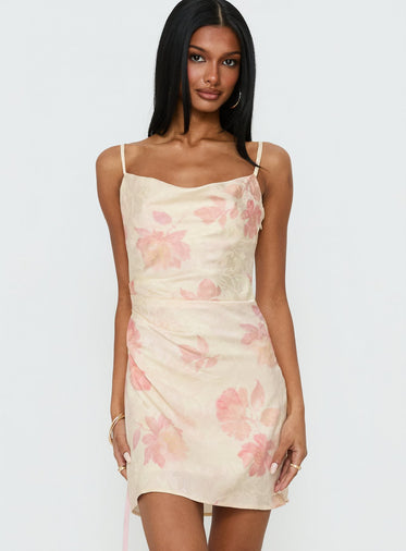 chinese dress ladies Daphne Sage Satin Mini Dress - 12 main image 1