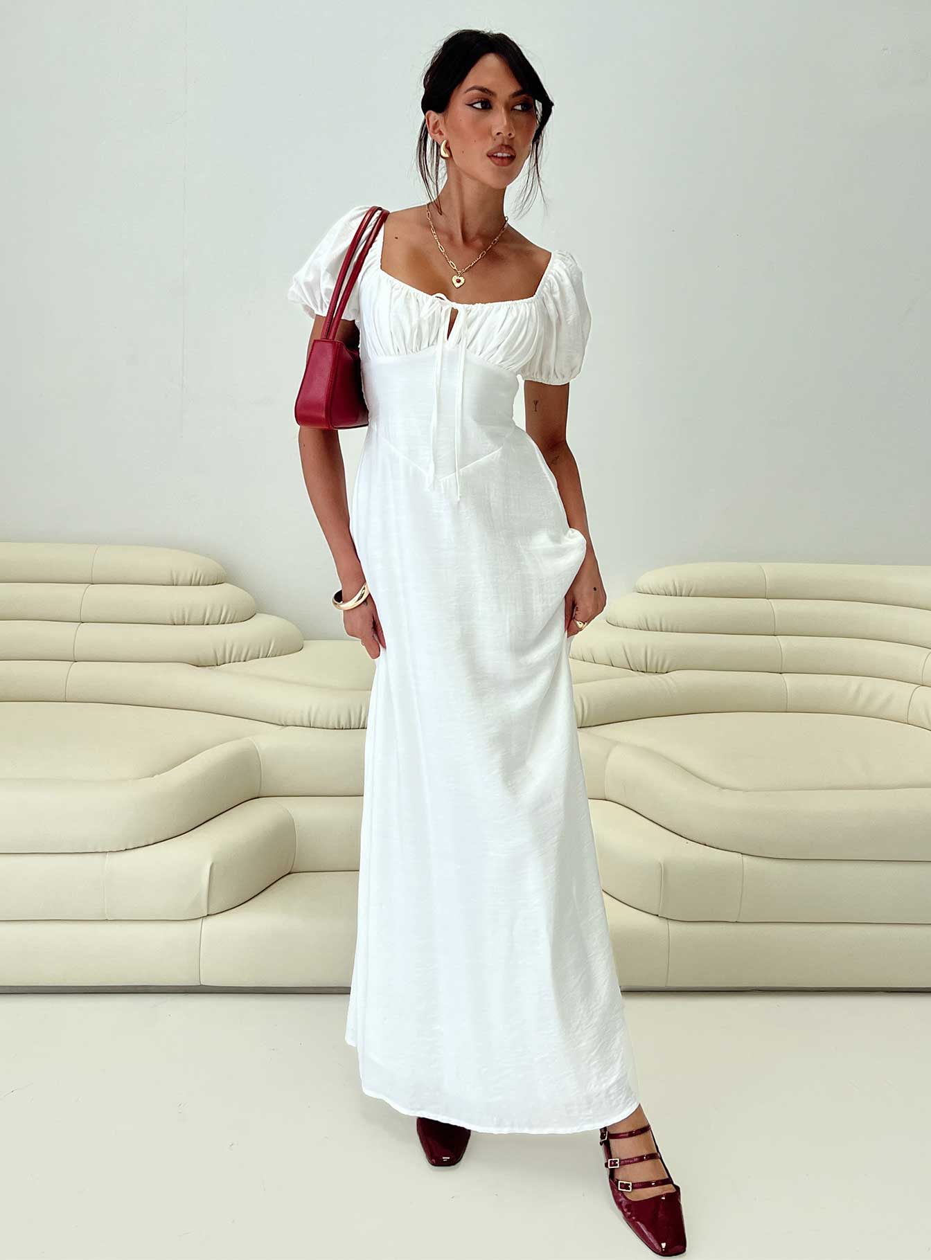 maxi white summer dress Summer Song Maxi Dress | White | Womens